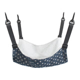 Maxbell Cat Hammock Bed Adjustable Straps Soft Hanging for Kitten Hamster Ferret blue