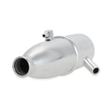 Maxbell 102009 Polished High-Speed Inline Exhaust System (1/10 Scale) Silver