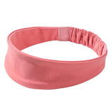 Maxbell Sweatband Elastic Anti Slip Breathable Outdoor Headband for Tennis Pink