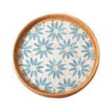 Maxbell Boho Decorative Tray Parties Kitchen Organizer Handmade for Breakfast Drinks 33cmx4cm