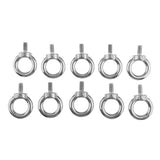 Maxbell 10pcs Eyes Bolts M8 Metric Threaded Marine Grade Boat Stainless Steel Lifting