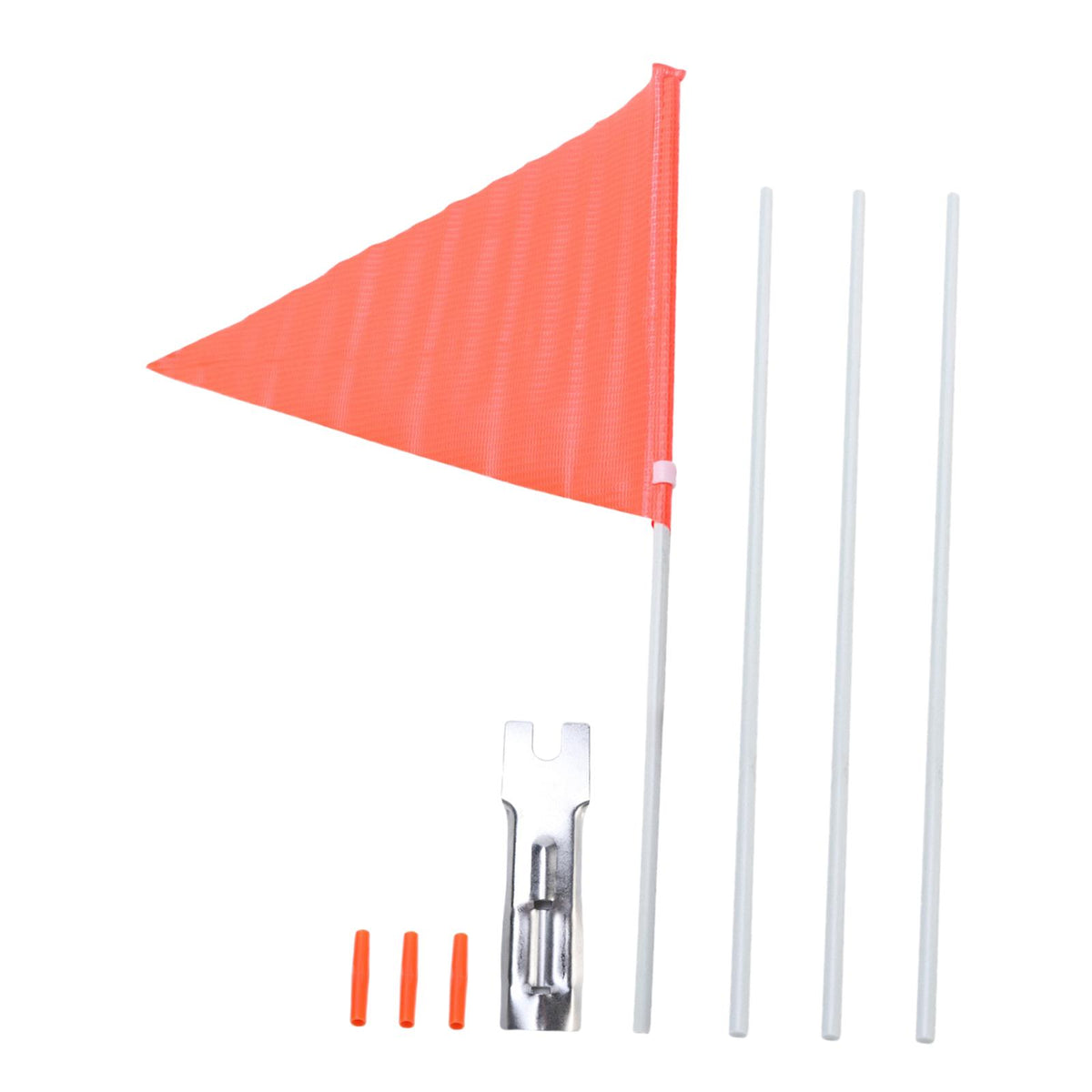 Maxbell Bike Safety Flag with Mounting Bracket Adjustable with Pole for Kids Cycling
