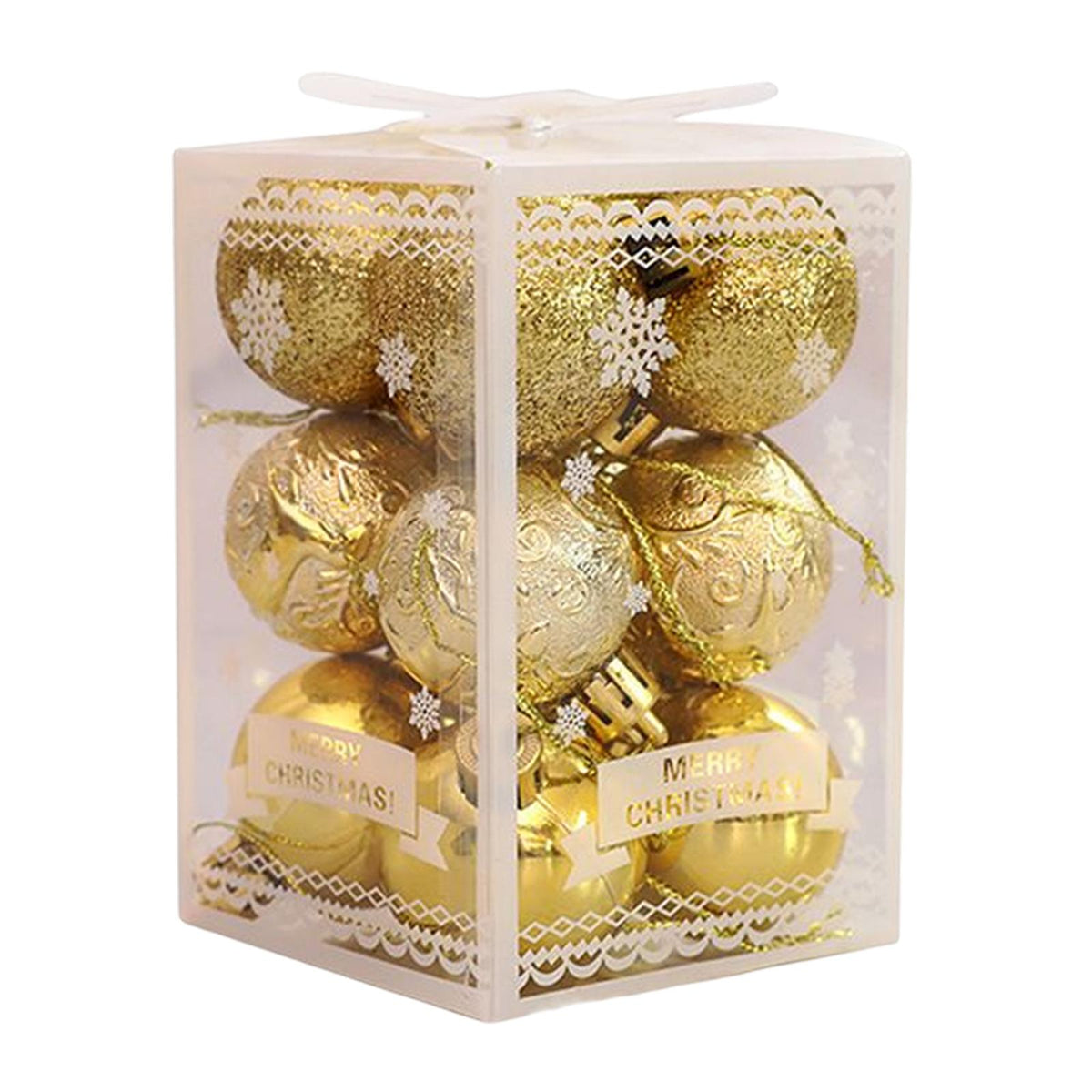 Maxbell 12Pcs Seasonal Decorations Decorative for Office Building Aureate