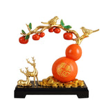 Maxbell Resin Persimmon Gourd Table Ornaments Chinese Decoration New Year Gift