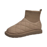 Maxbell Women's Snow Boots Comfortable Non Slip Ladies Boots for Hiking Hiker Work Camel Color 36