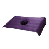 Max Soft Beauty Massage SPA Treatment Bed Cover Sheet With Breath Hole Purple
