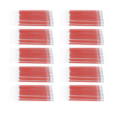 Maxbell 100Pcs Heat Erasable Pen Refills Fabric Marking Pens Refills for Embroidery Red