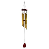 Maxbell Outdoor Garden Wind Chime Deep Tone Aluminium Tube Windchimes Pendant Golden