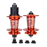 Maxbell Bicycle Front Rear Disc Brake Hubs Aluminium Alloy 32Hole Mountain Bike Hubs Red MS