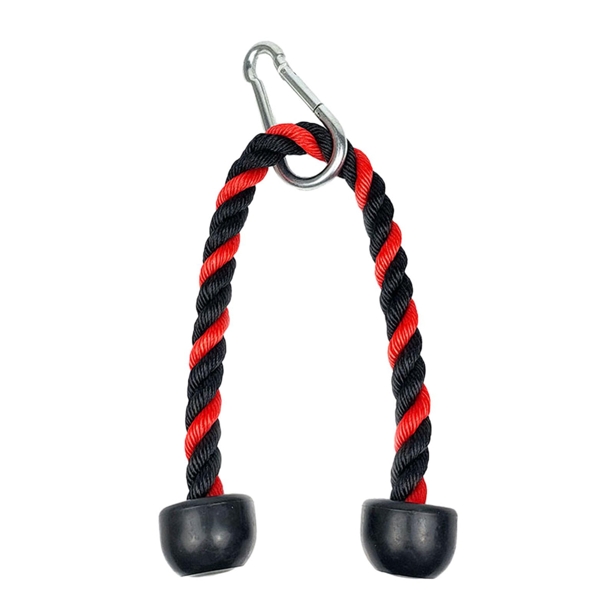 Maxbell Tricep Rope Cable Attachments Heavy Duty for Forearm Weight Lifting Shoulder Black and red