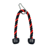 Maxbell Tricep Rope Cable Attachments Heavy Duty for Forearm Weight Lifting Shoulder Black and red