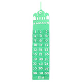 Maxbell Ramadan Countdown Calendar Eid Mubarak Advent Calendar Style D Green