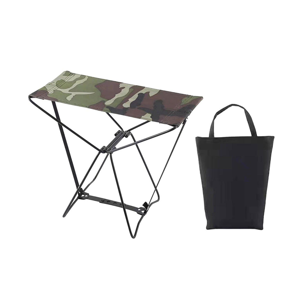 Maxbell Camping Folding Stool Lightweight Compact Camp Stool for Travel Garden 30cmx17cmx29cm