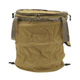 Maxbell Garden Waste Bag Flowers Leaf Basket Bin for Gardening Traveling Camping Khaki L