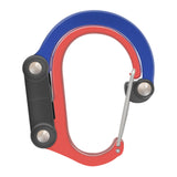 Maxbell Carabiner Clip and Hook Keyring Carabiner for Fishing Traveling Outdoor red and blue