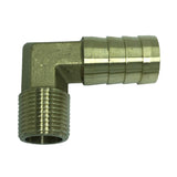Max Brass Barb Hose Fitting 90 Degree Hose Barbed Connector  16mm Barbed