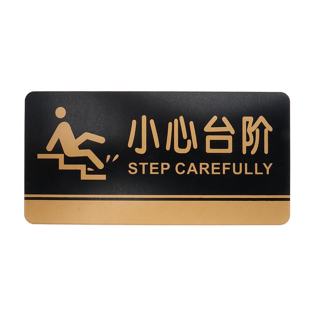 ⚡️Buy Max Acrylic Step Caution Sing Step Carefully Sticker Warning Sign ...