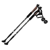 Maxbell 2pcs Folding Trekking Walking Hiking Sticks Poles Camping Cane Bag Black