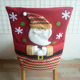 Maxbell Christmas Santa Claus Chair Back Cover Dinner Table Party Decor Red