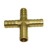 Max Brass Metal Pipe Coupler Adapter Male Thread Cross Connector 10mm