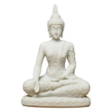Maxbell Buddha Resin Statue Meditation Figurines Home Tabletop Collectible Sculpture Beige