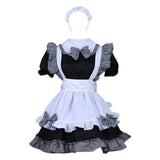 Maxbell Maid Costume Women Girls White Apron Dress Maid Dress Gothic Lolita Dresses XXL