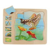 Maxbell Wooden Butterfly Block Puzzle Board Montessori Educational Matching Toy