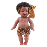 Maxbell 30cm Real Life Baby Boy Doll Vinyl African Infant Dolls Toy BOY 2