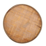 Max Round Bamboo Sieve Handmade Bamboo Weaving Baskets Kitchen Fruit Plate 22cm