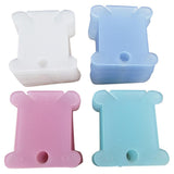 Maxbell Plastic Thread Bobbins Holder for Cross Stitch Embroidery Winding Board Pack of 100
