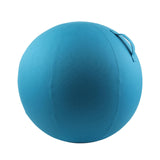 Maxbell Ball Chair Cover Yoga Exercise Anti Slid with Handle Training Belly Gym Blue