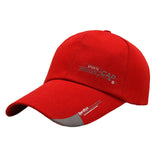 Maxbell Baseball Hat Unisex Sports Sun Hats Adjustable Size for Running Hiking Beach Red