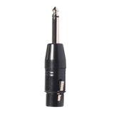Max Maxb 3 Pin XLR Female to 6.35mm Male Mono Jack Lead Adapter Microphone Leader
