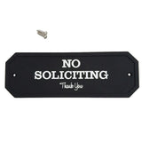 Max Maxb Flexible Garden Wall Gate Plaque Sign Plate Plaque NO SOLISITING_1