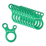 Maxbell AntiSlip Tightening Buckles 3 Hole Accessories Outdoor Activity Hiking Green 10pcs