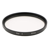 Maxbell Optics 62mm 4 Point Star Special Effect Camera Cadorders Lens Filter Black