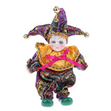 Max 6inch 16cm Pocerlain Triangel Doll Clown Doll Home Desk Display Ornaments #4