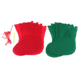 Max 8 Pieces Multiple Style Xmas Ornament Decorations 183x155mm Christmas  Sock