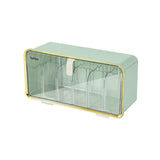 Maxbell Ties Underwear Sock Organizer Box Transparent Wall Hanging Accessories Green