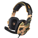 Max 3.5mm Gaming Headsets with Microphone Anti-Noise for PS4 Laptop Camouflage