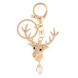 Max Alloy Cartoon Animal Keychain Bag Car Key Chains Gold Deer