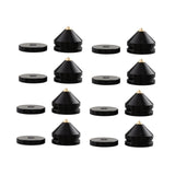Maxbell Speaker Shock Absorber Feet Audiophile Shockproof Stand Pad for Electronics Black