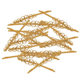 Max Fashion Metal Flower Piece Hairpin Hair Accessories Golden