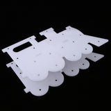 Maxbell 18 Hole Acrylic Lollipop Display Stand Holder for Weddings Party White