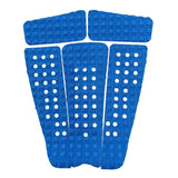 Maxbell 5 Pieces Square Grooved EVA Surfboard SUP Traction Deck Grip Tail Pad Blue