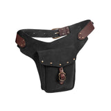 Maxbell Retro Style Medieval Belt Pouch Cosplay Storage Bag Game Handmade Purse Black