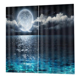 Max 2 Panels Digital Printing Light Reducing 3D Curtain for Living Room  G