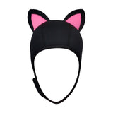 Maxbell Cat Ears Scuba Diving Hood Hat for Woman Children for Water Sports Accessory Pink Ear S