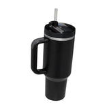 Maxbell Tumbler with Handle with Lid and Straw Car Tumbler Cup for Water Coffee black