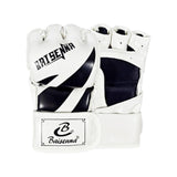 Maxbell Mma Gloves Half Finger Training Boxing Gloves Hand Wraps Kick Boxing Gloves White Black